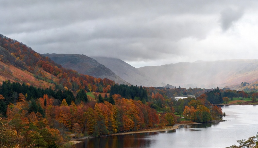 Autumnal Lakes Fell View