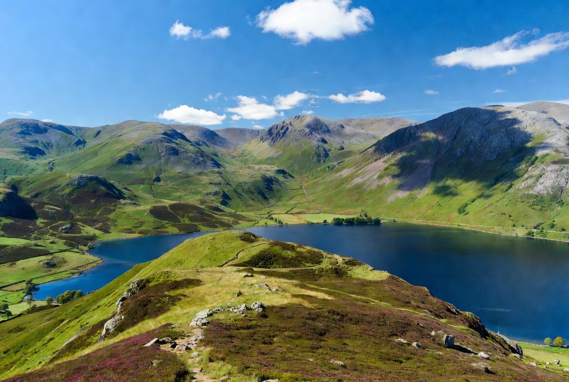 Fells and Lake in Cumbria